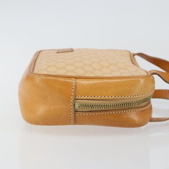 CELINE Macadam Canvas Hand Bag Pvc Beige Gold - Picture 4 of 12